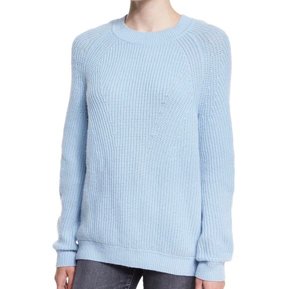 Vince Directional Ribbed Wool Cashmere Blend Crewneck Sweater Size Small - Picture 1 of 15